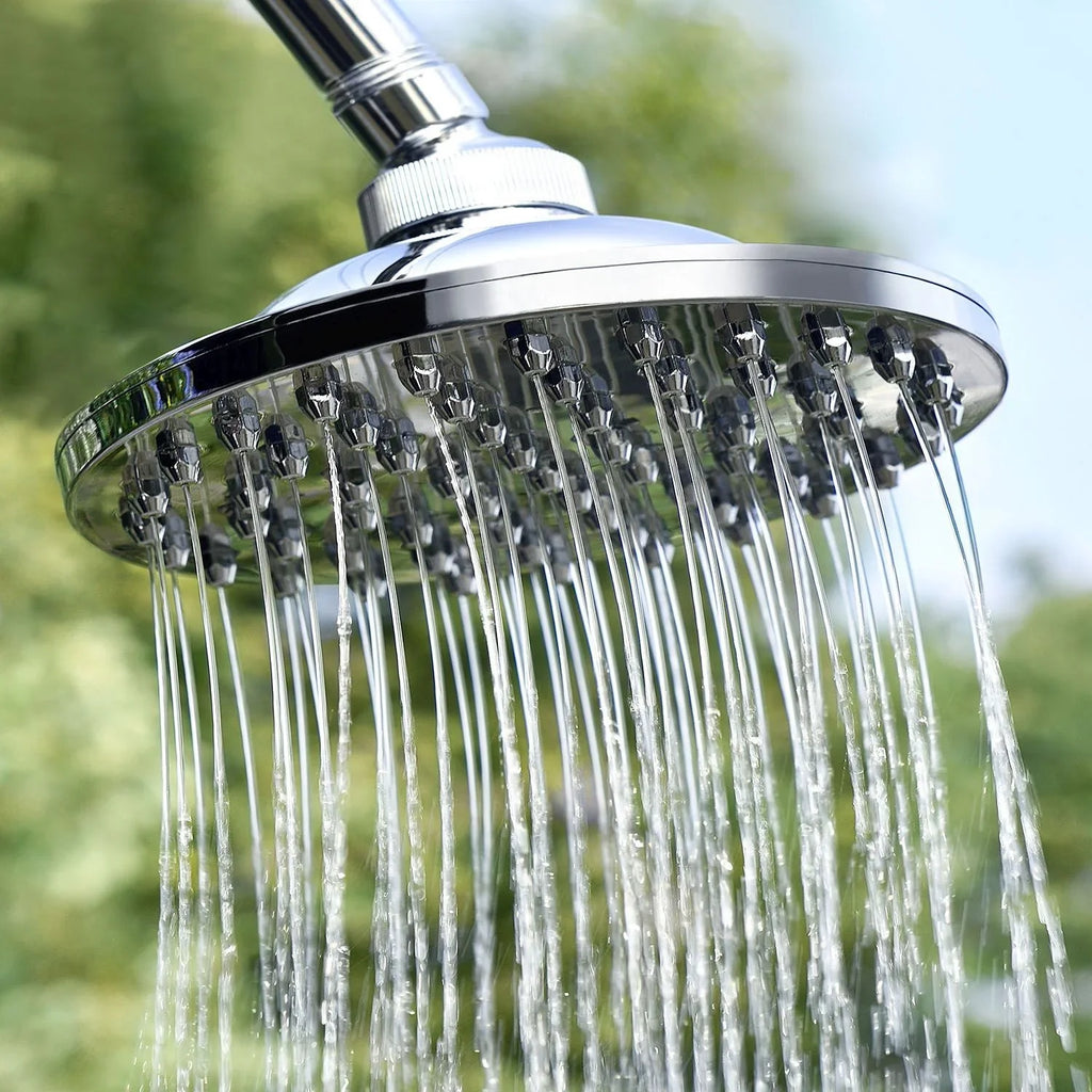 2025 Ducha Solar de Jardín Victoria 20 L Negra con Rociador Lluvia, Regulador de Temperatura y Ducha para Pies