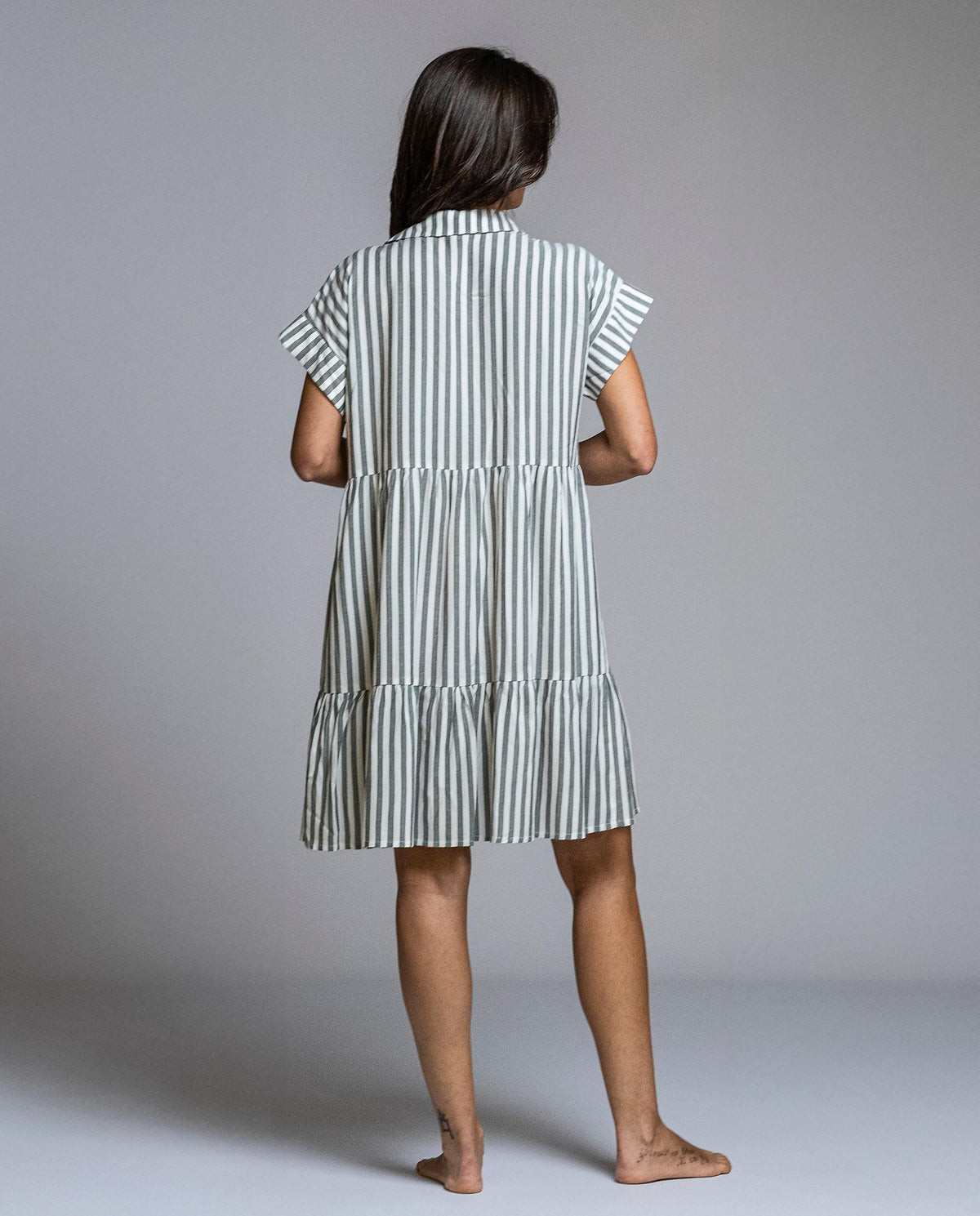 Vestido rayas manga corta SEÑORETTA
