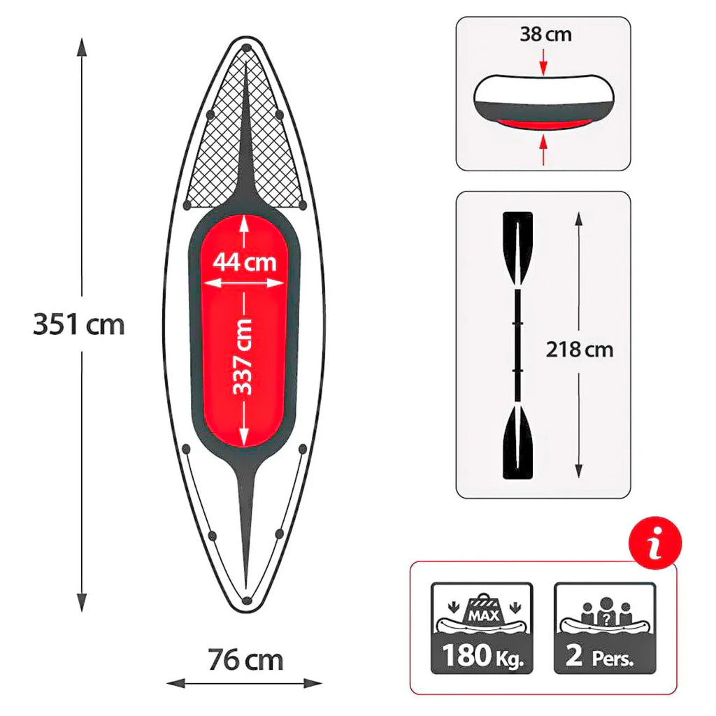2025 Kayak Inflable Intex Challenger K2