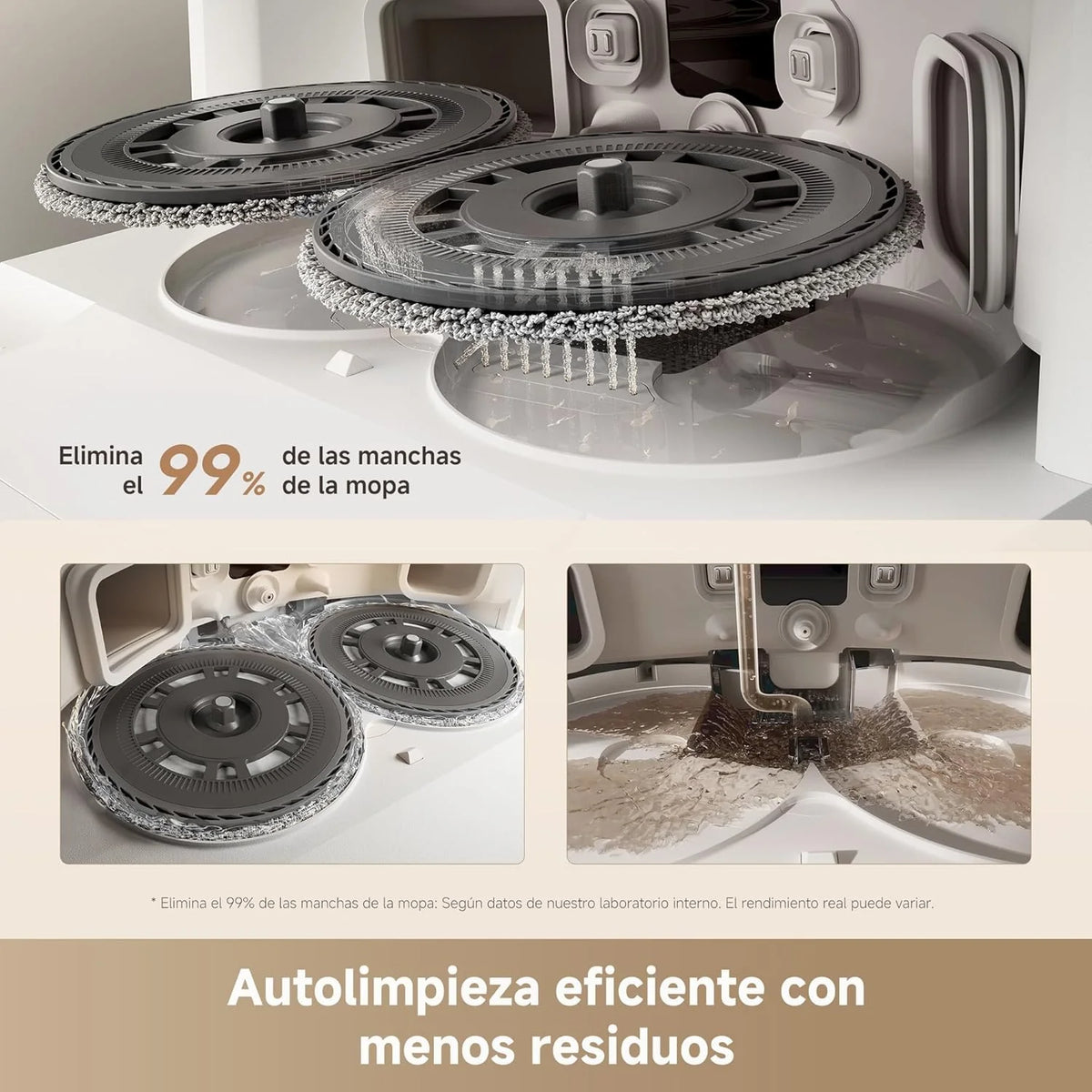 DREAME L10s Ultra Gen 3 Kit Robot Aspirador y Friegasuelos, Succión de 25.000Pa, Cepillo Lateral y Mopa Extensible, AceClean DryBoard y Autolimpieza Automática de Mopa, Secado con Aire Caliente