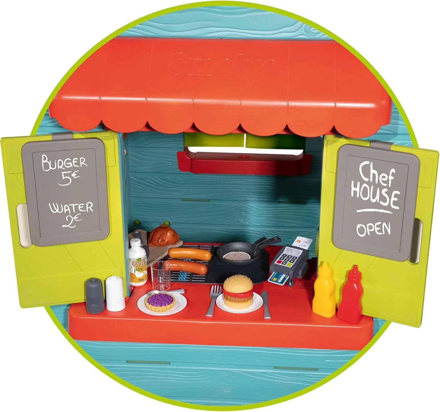 Smoby Life Garden House - Casa de Jardín Infantil de jardinería- Incluye Jardinera, Comedero para Pájaros, Herramientas y Accesorios - Protección UV - Material Reciclado - más de 2 años (7600810408)