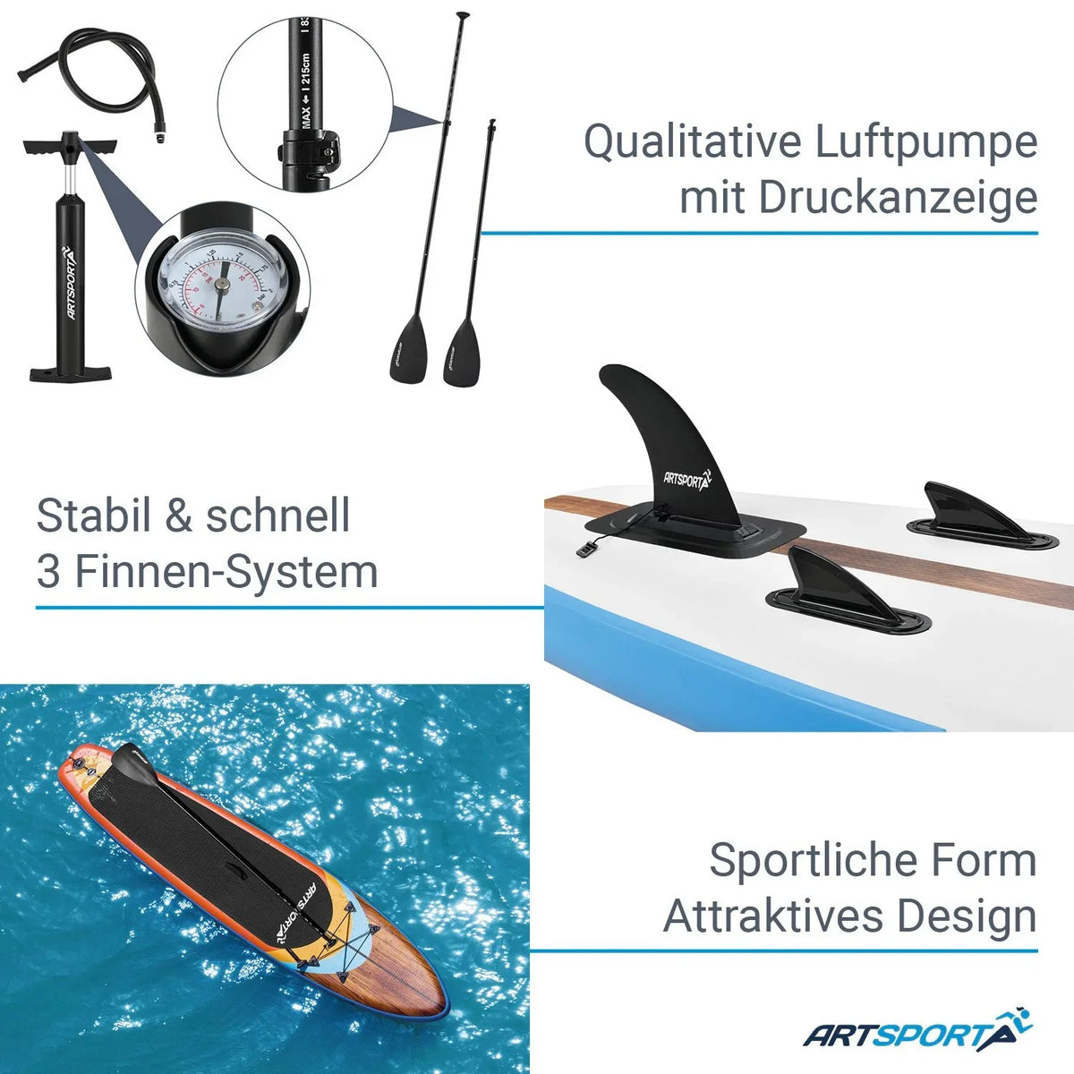 2025 Kit completo de tabla de stand-up paddle