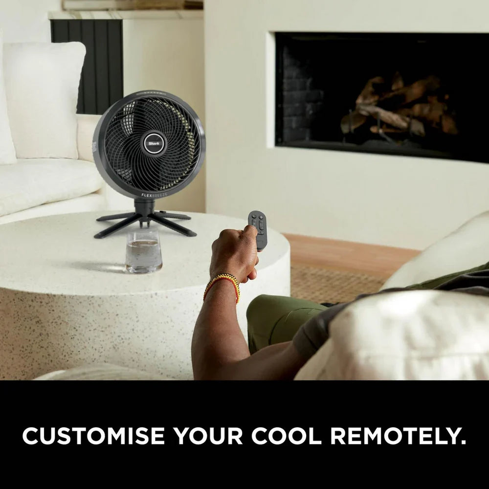 2025 Ventilador Shark FlexBreeze Pro Mist FA300UK – Ventilador portátil con nebulización para interior y exterior – Carbón gris