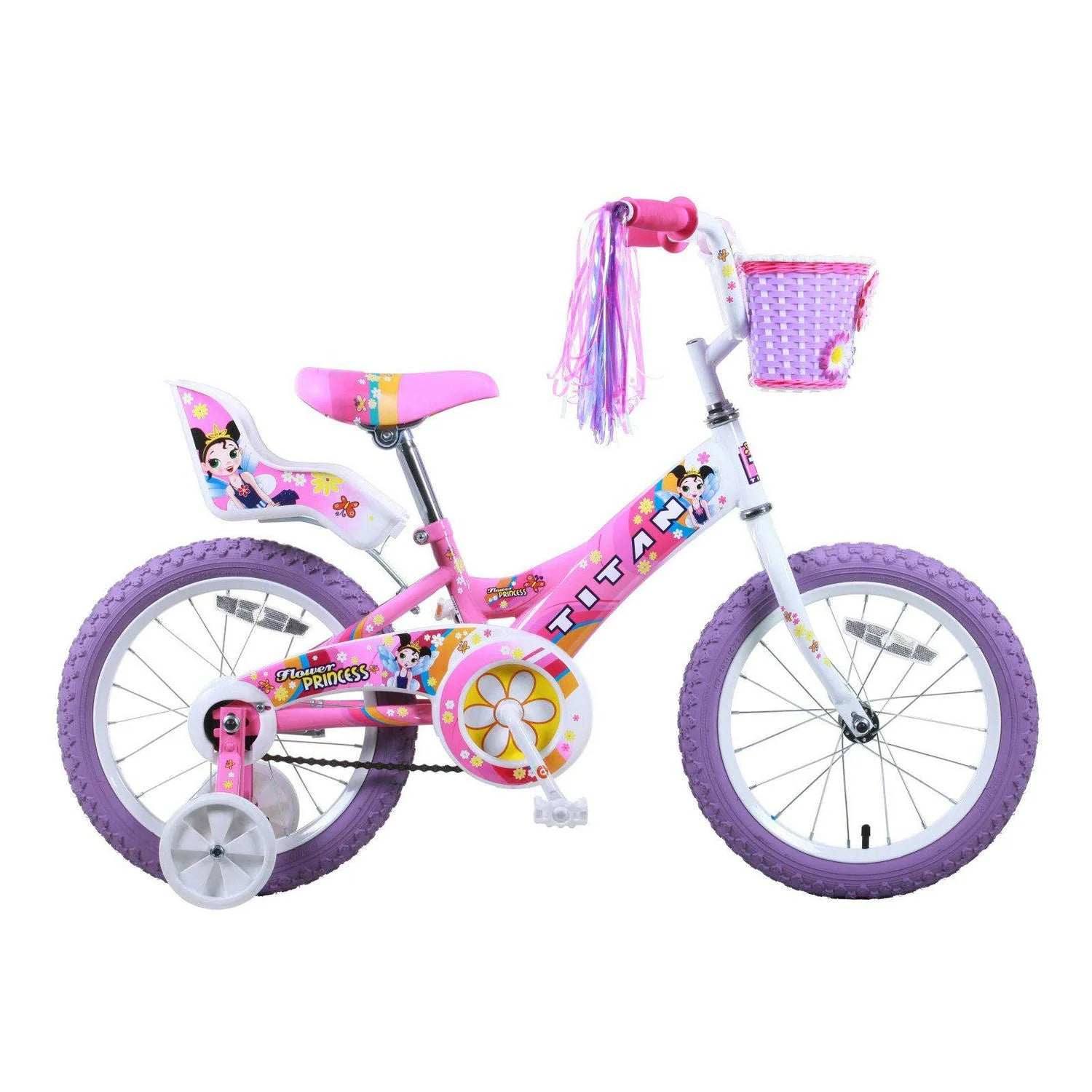 2025 Titan BMX para niña Flower Princess 16 pulgadas