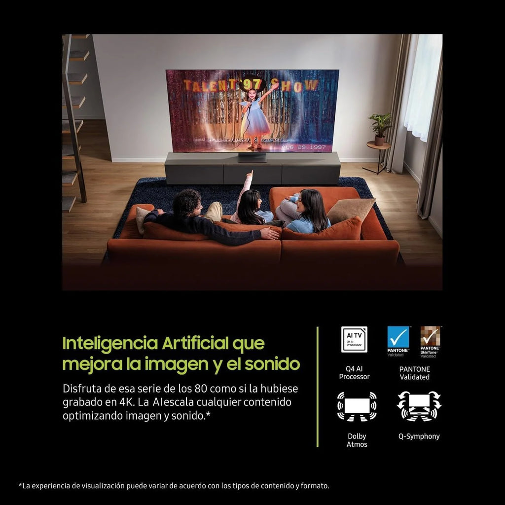 TV 43 Pulgadas QLED Q8F 4K Smart TV con Vision AI, 100% Volumen de Color con Quantum Dot, el auténtico Quantum Dot y Motion Xcelerator