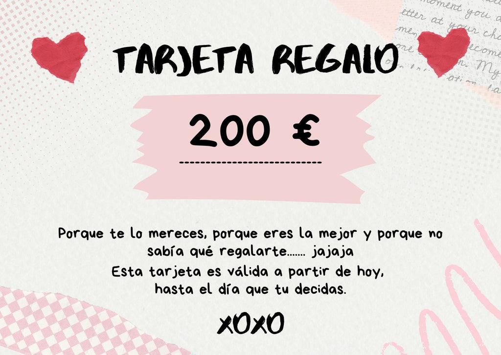 TARJETA REGALO SAN VALENTÍN