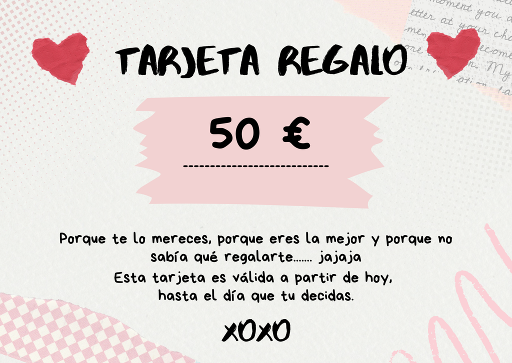 TARJETA REGALO SAN VALENTÍN