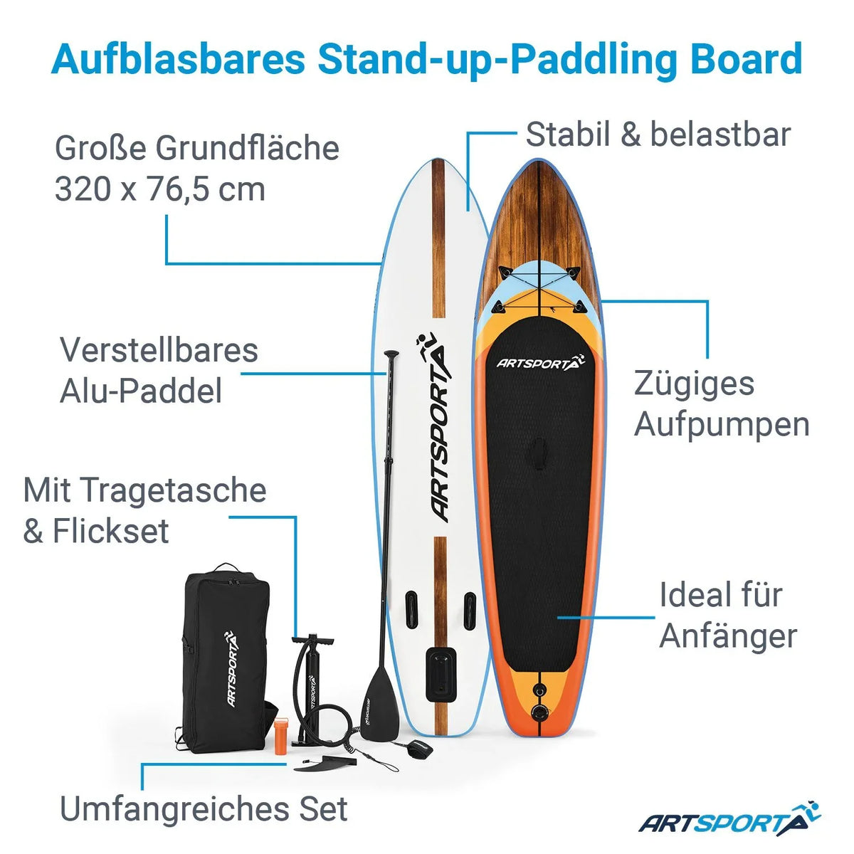 2025 Kit completo de tabla de stand-up paddle