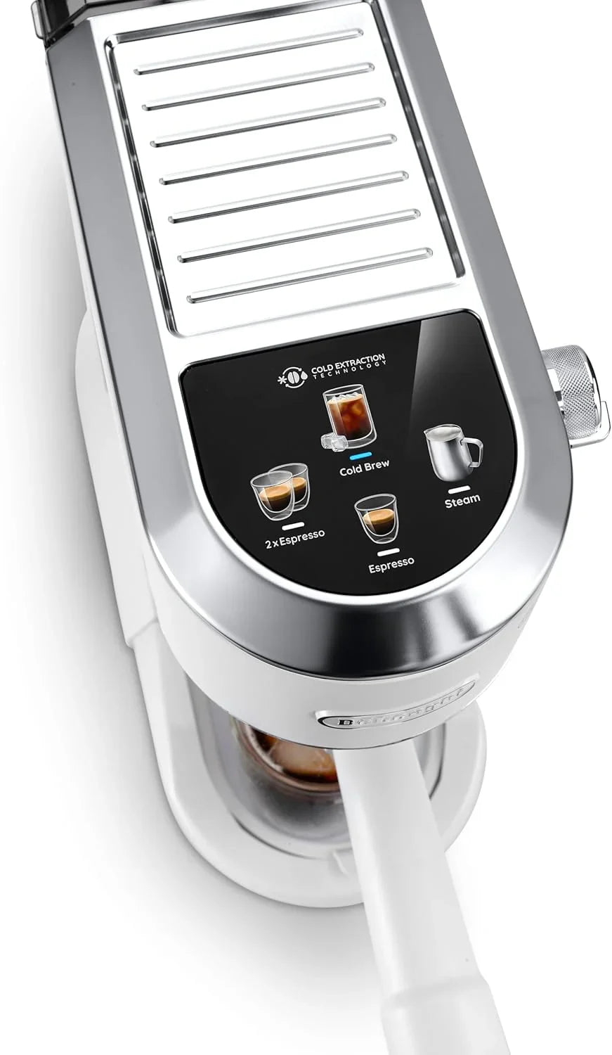 De'Longhi Dedica – Cafetera de Bomba de Acero Inoxidable para Café Molido o Monodosis, Espresso y Capuchino, Depósito de 1.3 Litros, Sistema Antigoteo, Modelo EC685.M, Color Metal