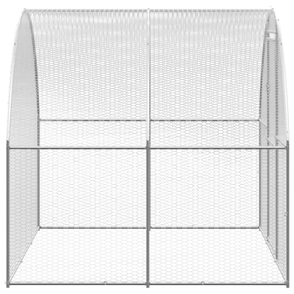 2025 Recinto para gallinas de acero galvanizado – Jaula exterior 3 x 4 x 2 m, recorrido libre, gallinero