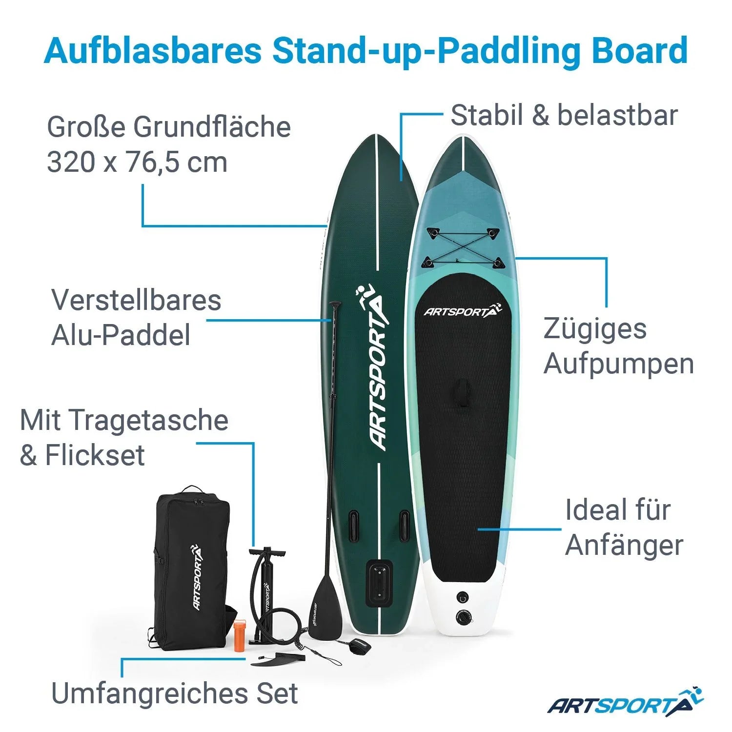2025 Kit completo de tabla de stand-up paddle